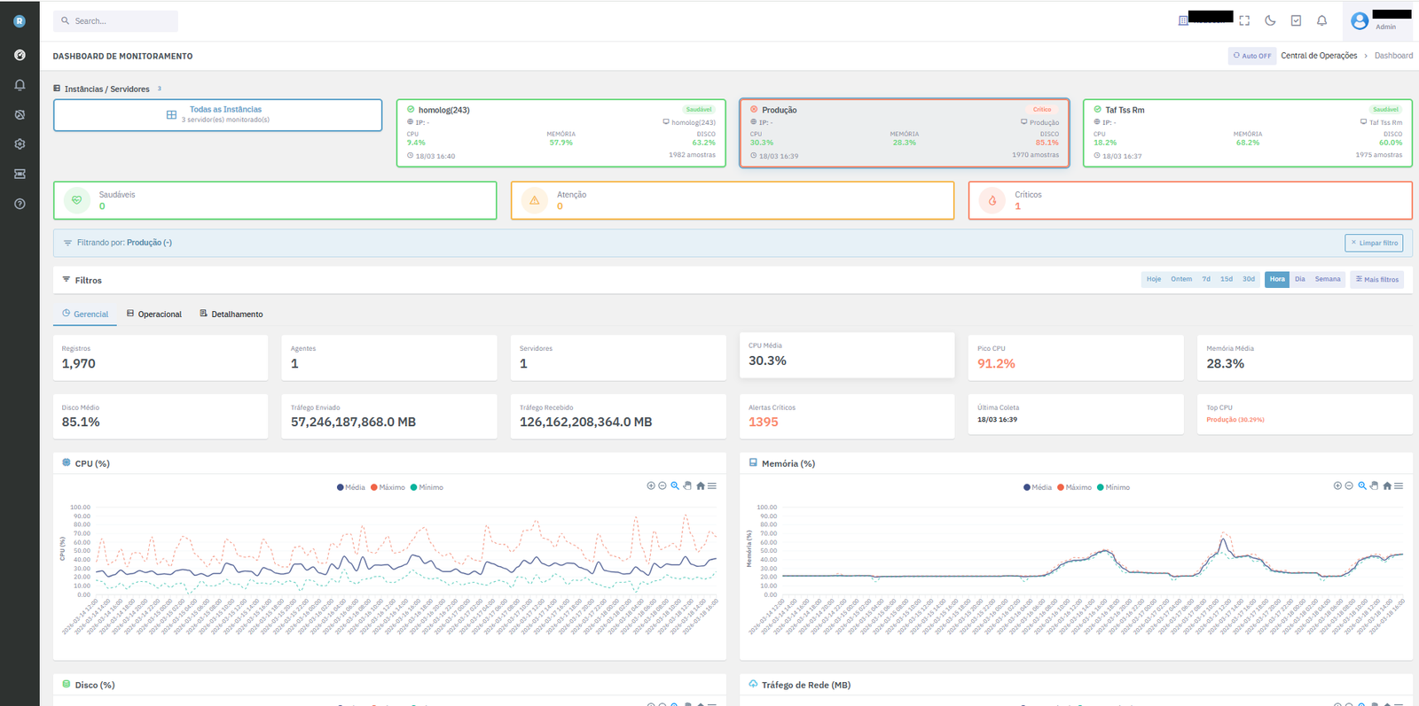 Portal Stack Cloud - Tela P3